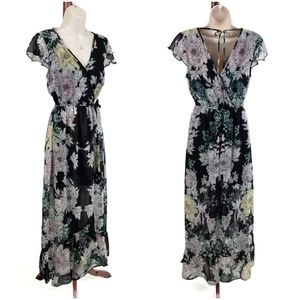 Band of Gypsies dress black floral NEW M